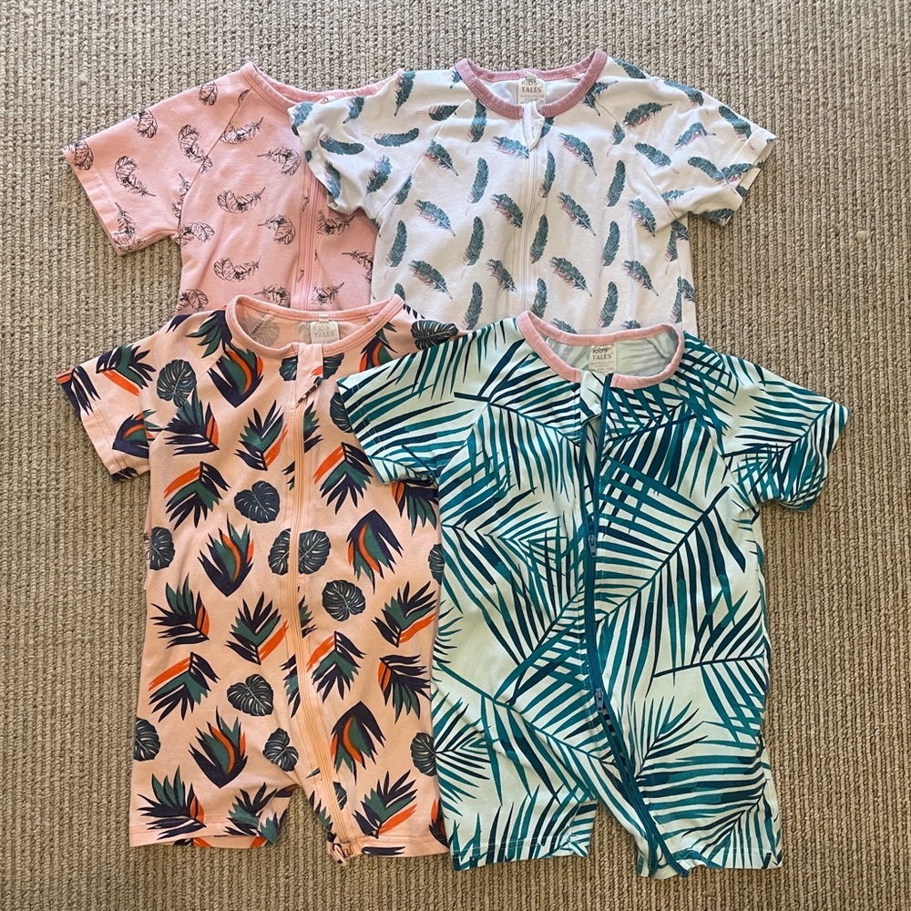 Tropical Toddler Rompers Bundle
